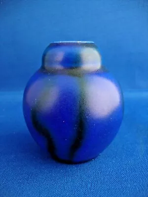 Buy Miniature Blue Marbled Bretby Vase Shape Number 2674 - 2 1/4 Inch Tall • 9.99£