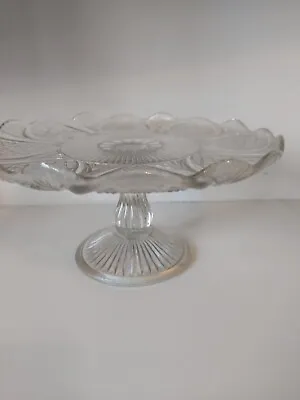 Buy Vintage Cut Glass Cake Stand  • 12£