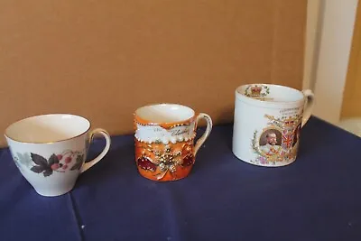 Buy 3 Vintage Drinking Vessels - 2 Mugs And Cup Collectable • 20£
