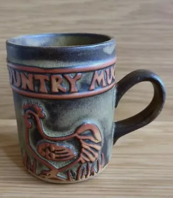 Buy Vintage Tremar Studio Pottery Mug Country Mug Chicken Design VGC H10cm W12cm • 9.99£
