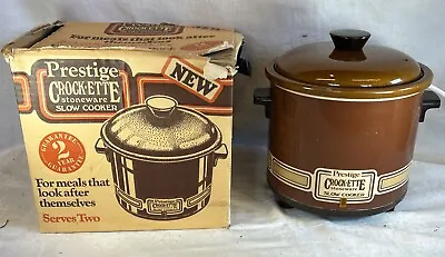 Buy Vintage Prestige Crockette Staffordshire Stoneware 2 Person Slow Cooker Tested • 19.99£