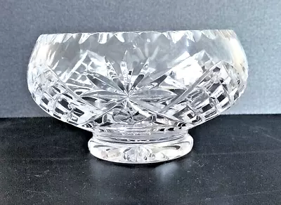 Buy Vintage Clear Crystal Glass Rosebowl Heavy Bowl Bonbon Candy Dish • 4.99£