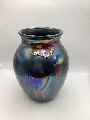 Buy Poole Pottery England Iridescent Vase • 29.99£