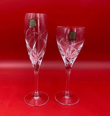 Buy Da Vinci Crystal Cut Grosseto Wine Glasses & Champagne Flute Italy • 24.01£