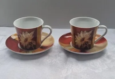 Buy Royal Worcester Nel Whatmore Set 2 Cups And Saucers Keeping Time • 6.19£