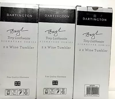Buy 6 X Dartington Tony Laithwaite Signature Series Wine Tumblers Bnib • 9.99£