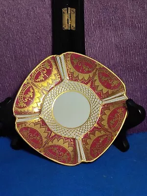 Buy Antique Spode Copeland   Red And Raised Gold  Saucer • 24.99£