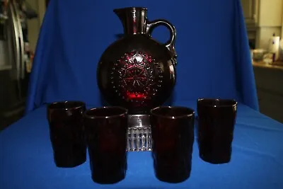 Buy Vintage Wheaton Port/Liqueur Decanter Snowflake Design With Matching Tumblers  • 20.27£