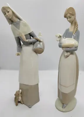 Buy Lladro Porcelain Figurines Ornament Girl Lady Pair Vintage Retired • 19.99£