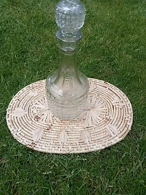 Buy Large Vintage Glass Decanter In Good Condition Stamped Made In England On Base • 12£