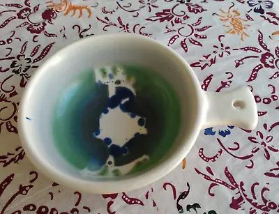 Buy Vintage Scotland Aviemore Pottery Soup Dish Chili Bowl W/ Blue Green Glaze • 12.46£