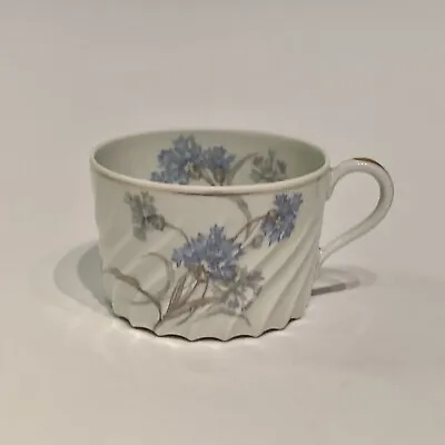 Buy Haviland Limoges Bergere Blue Flowers Gold Trim Porcelain Flat Tea Cup France • 24.02£