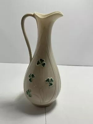 Buy Vintage Belleek Irish Porcelain Typher Jug/Bud Vase Raised Shamrocks 7  • 17.08£