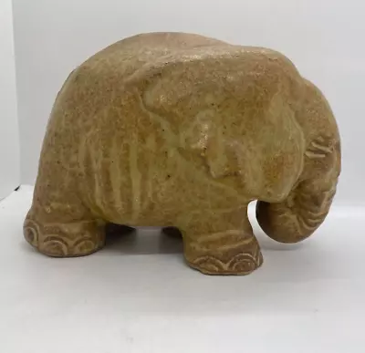 Buy Bennetts Pottery Brown Elephant Money Box Home Decor Made In England • 9.95£
