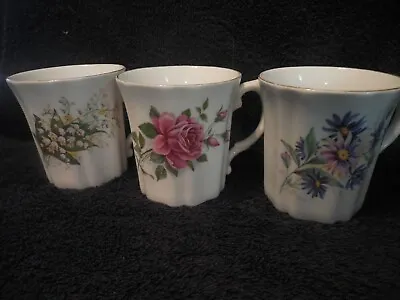 Buy Royal Grafton Tea Cups Mugs Lot Of 3 Made In England Bone China • 23.66£