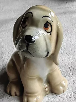 Buy Vintage Porcelain Beagle Dog Figure Circa 1950's /55mm • 0.50£