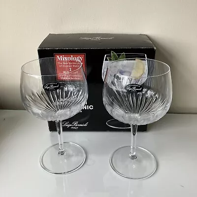 Buy Luigi Bormioli Mixology Set Of 2 Spanish Copa Cut Crystal Gin Glasses 800ml BNIB • 20£