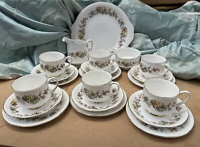 Buy Vintage Royal Standard Lyndale Fine Bone China 21 P Tea Set Cups Saucers, Plates • 28.75£