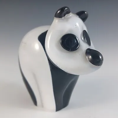 Buy LABELLED Wedgwood Glass Panda Bear Paperweight SG421 • 35£