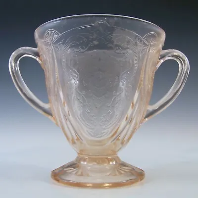 Buy Hazel Atlas Royal Lace Pink Depression Glass 1930's Sugar Bowl • 20£