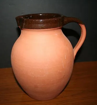 Buy Terra Cotta Pottery Water Pitcher England C.H. Branham Royal Barum Ware   • 37.99£