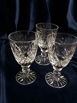 Buy  Vintage Cut Crystal,cut Glass Stem Glasses,good Quality Glass,g/c,10.5cm Tall • 4.50£