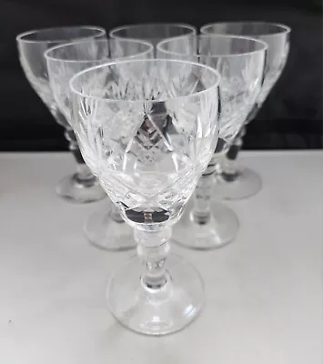 Buy ROYAL BRIERLEY CRYSTAL ' ELIZABETH' 6 X SHERRY GLASSES • 25£