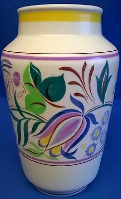 Buy Poole Pottery Elaborate Tv Pattern Shape 595 Vase • 79.99£