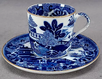 Buy Copeland Blue White & Gold Pagoda Pattern Demitasse Cup & Saucer Circa 1876 • 81.85£