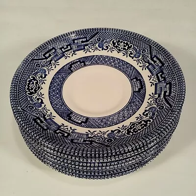 Buy Vintage Blue Willow Tea Saucers Plate 5.5  Made In England (LOT OF 6!) • 22.80£