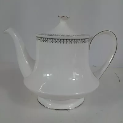 Buy Paragon Teapot Olympus Fine Bone China White Boarder Detail • 23.43£