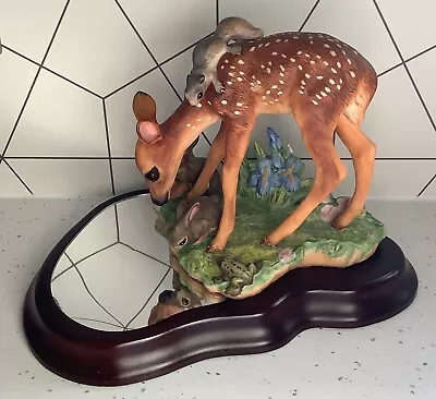 Buy Susan C Eaton Franklin Mint NATURES MIRROR Porcelain BABY FAWN + Stand • 2.99£