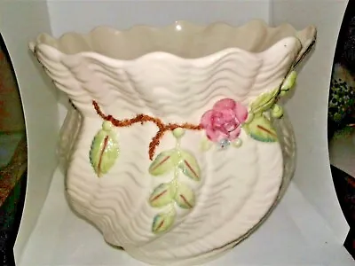 Buy Irish Belleek Porcelain Ruffled Vase • 21.81£