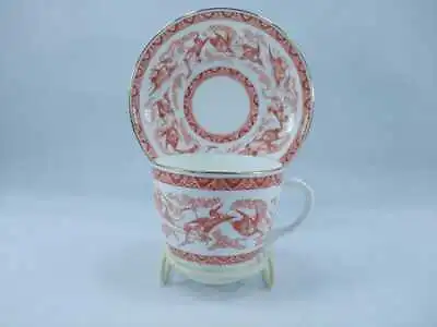 Buy The Foley China, England , Red/white Cup & Saucer - Vgc • 19.04£