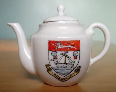 Buy Shanklin Crested Ware China Teapot • 12£