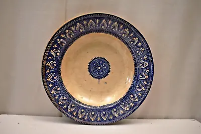 Buy Antique Transferware Plate Dish Blue Tancrede Pattern Porcelain Ceramic Decor 82 • 74.34£