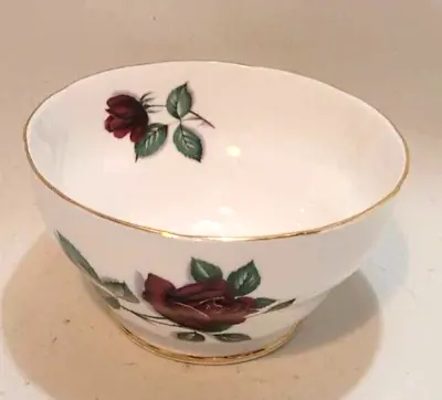 Buy Royal Standard Red Velvet Sugar Bowl Tea Set Rose Design Bone China England • 8£