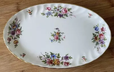 Buy Vintage Minton Marlow Small Oval Fluted Bone China Sandwich/ Sweet Plate 21.5cm • 10£