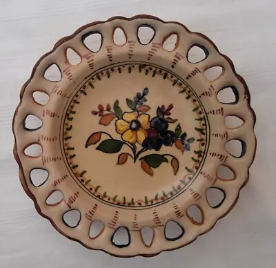 Buy Vtg Mexican Talavera Pottery Decorative Plate Signed 6.5  Hand Painted Pierced • 19.20£