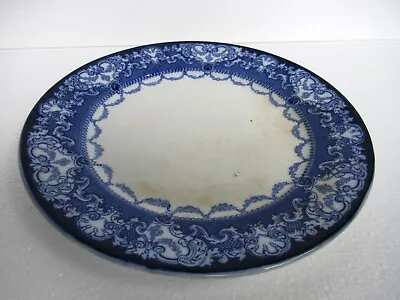 Buy Antique Doulton Burslem Flow Blue Watteau Plate Early 20Th Century Collectibles  • 44.16£