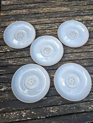 Buy Set Of 5 Denby Reflections Stone Ware Saucers • 10£