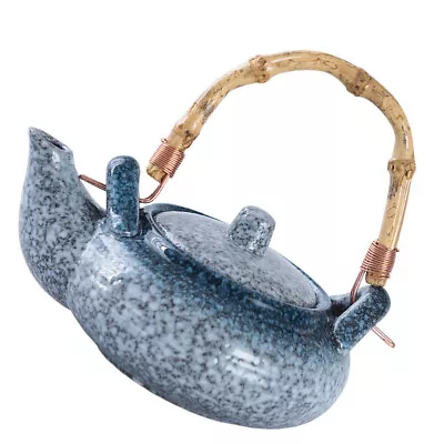 Buy  Loose Leaf Tea Steeper Pot Ceramic Kettle Teapot With Wooden Handle • 17.39£