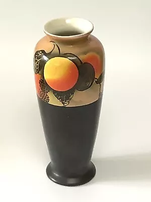 Buy Royal Staffordshire Pottery Wilkinson 1910 Antique Vase Vgc Black & Orange. • 58.99£