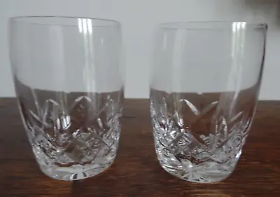 Buy Two Stuart Crystal Glengarry Cambridge Pattern Flat Tumblers 3 1/4 Inches Signed • 13.99£