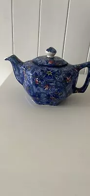 Buy Sadler Teapot Chintzware For Ringtons Ltd Vintage Floral Small Blue • 7.99£