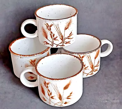 Buy Set Of 4 Coffee Tea Mug Midwinter Stonehenge Wild Oat England Speckles 2 1/2  • 34.15£