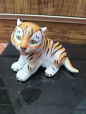 Buy Vintage USSR Russian Lomonosov Porcelain Tiger Cub Figure * • 4£