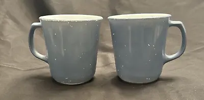 Buy Vintage Pyrex Corning Ware Coffee Tea Mug Cup Blue Set Of 2 Microwave Safe • 14.22£