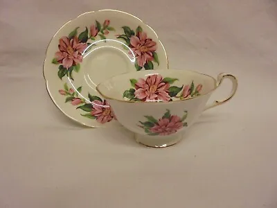 Buy Paragon Pink Camelia Fine Bone China Cabinet Cup & Royal Grafton Saucer Matched • 7.99£