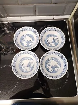 Buy 4x Masons Old Chelsea Soup Cereal Bowls Blue & White 6.5  • 38£